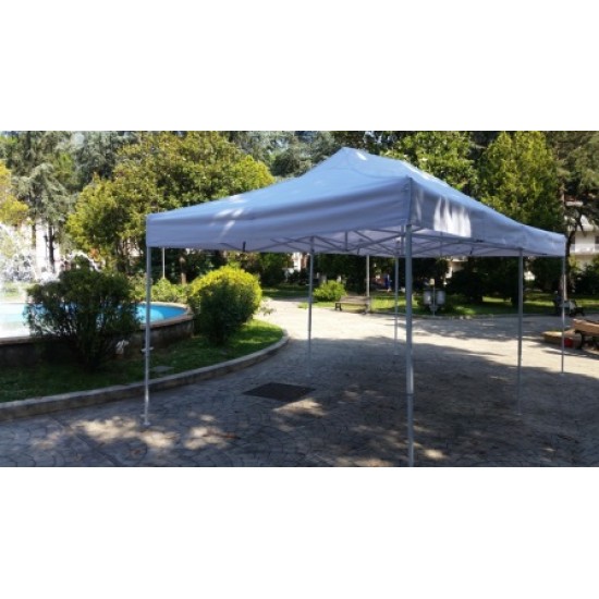 GAZEBO 3x6 M Estensibile Tela OXFORD PVC IMPERMEABILE - FIERE FESTE SAGRE MANIFESTAZIONI