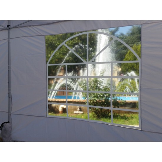 GAZEBO 3x6 M Estensibile Tela OXFORD PVC IMPERMEABILE - FIERE FESTE SAGRE MANIFESTAZIONI
