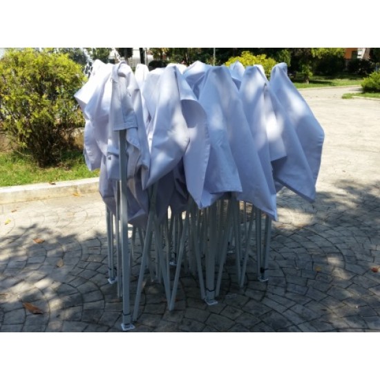 GAZEBO 3x6 M Estensibile Tela OXFORD PVC IMPERMEABILE - FIERE FESTE SAGRE MANIFESTAZIONI